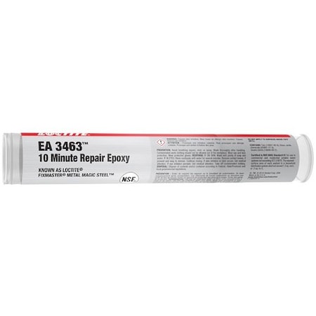 Henkel Specialty Purpose Epoxy Stick Putty Filler, Plumping Repair, Metallic Black, Stick EA 3463 4OZ/114GM IDH 209681